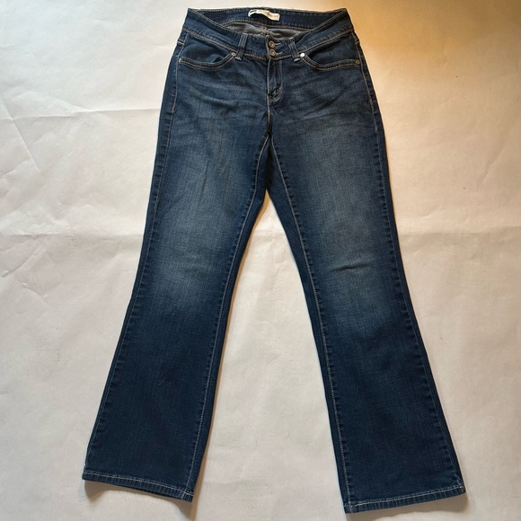 Levi's 529 Curvy Boot Cut Cotton Blue Denim Jeans Women’s Size 4S - Picture 1 of 12